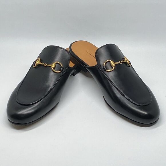Gucci Princetown Leather Mules - Picture 1 of 14